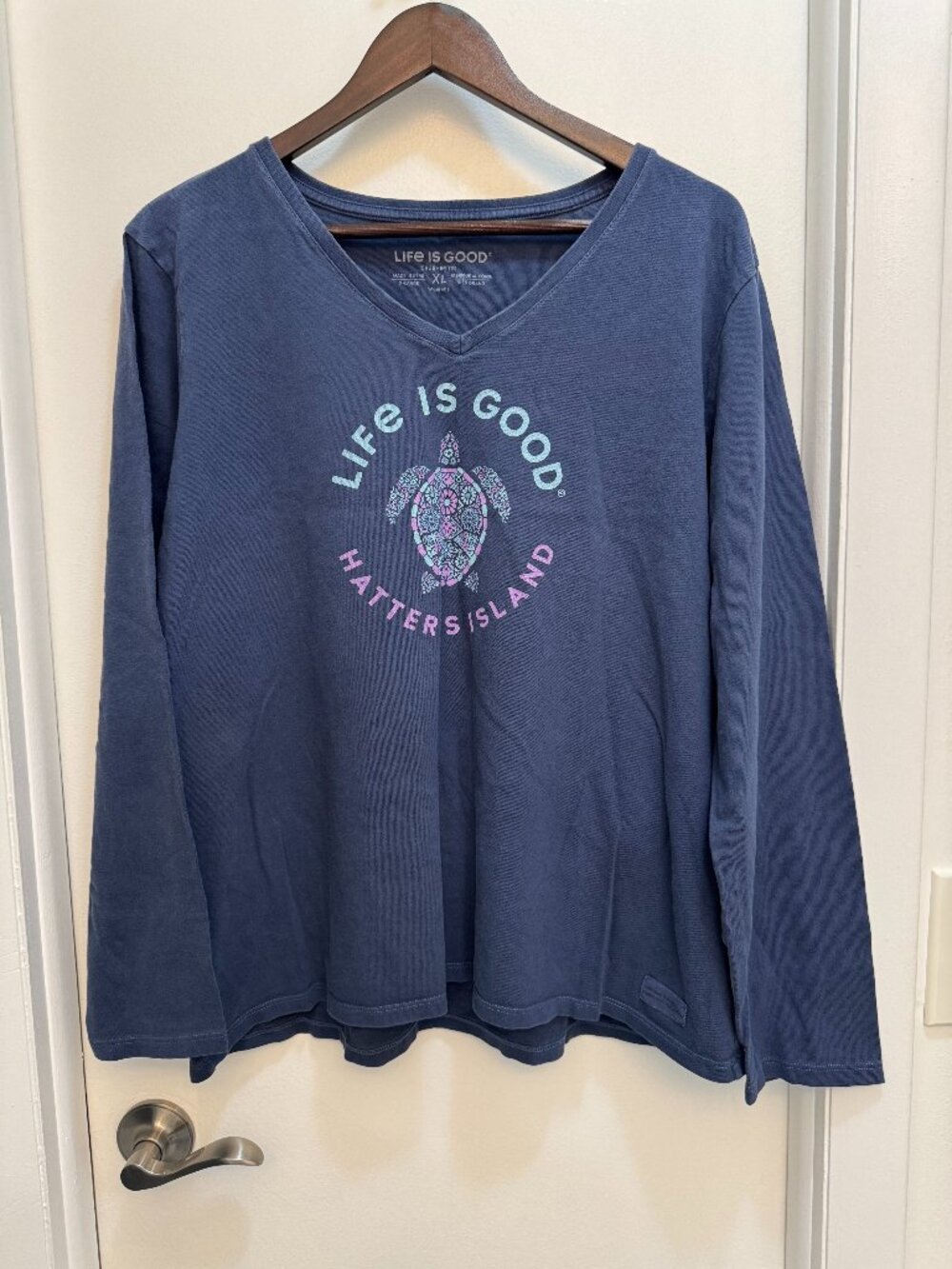 Women's Life is Good Hatteras Island Long Sleeve Tee